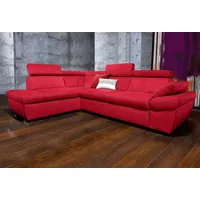 exxpo - sofa fashion Ecksofa »Salerno, klassisch modernes Funktionssofa, hoher Sitzkomfort, L-Form«, inkl. Kopf- und Armteilverstellung, wahlweise mit Bettfunktion