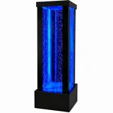 JVmoebel Zimmerbrunnen Wasserwand mit LED-Beleuchtung und eleganter Säulen-Optik, Made in Europa weiß
