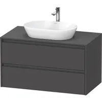 Duravit Ketho.2 Waschtischunterbau, 1000x568x550mm, K24896049490000, Farbe: Graphit Matt Dekor