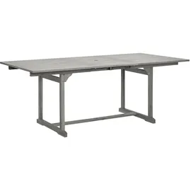 vidaXL Garten-Esstisch (150-200)x100x75 cm Massivholz Akazie/Grau