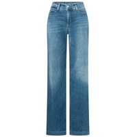 MAC Dream Wide Leg Jeans in mittelblauer Waschung-D42 / L32