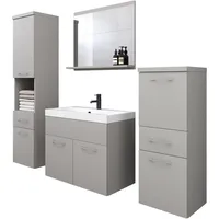 WELLTIME »ELDA«, (Komplett-Set, 5 St.), Waschtisch inkl. Waschbecken, Hochschrank,