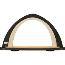 weigla günter gläser leuchtenherstellung WEIGLA LED Lichterbogen zum Dekorieren mit LED Beleuchtung I braun-Natur I Schwibbogen zum Bestücken I Deko innen für Weihnachten und das ganze Jahr I aus Holz