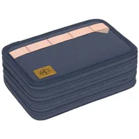 Lässig Unique School Triple Pencil Case Slim Navy
