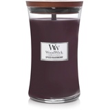 WoodWick Duftkerze im Sanduhrglas mit knisterndem Docht, Pomegranate,Spiced Blackberry Hourglass 610 g