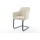 DeLife Freischwinger Greg-Flex Cord Beige