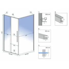 REA Duschkabine Solar Gold - Gold