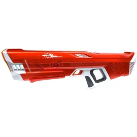 Spyra Wasserpistole elektrische Wasserpistole | automatisches | 3 Spielmodi | LED-Schuss- & Batterieanzeige | 15m Reichweite | Premium-Sommerspielzeug (rot)