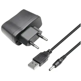 Adam Hall SLED PS USB Universal 5V Netzteil USB/DC (Hohlstecker), inklusive mitgeliefertem USB, schwarz