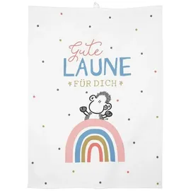 SHEEPWORLD 47091 Geschirrtuch Gute Laune
