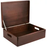 Creative Deco Holzkiste 40 x 30 x 14 cm 1-tlg. braun