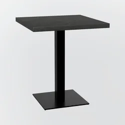 BIG Möbel GmbH Bistrotisch 70x70cm  | D4878 LV Marmor Dunkel |  Gusseisen Gestell