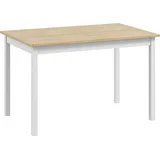 HOMCOM Esstisch, 120 x 75 cm Küchentisch für 4 Personen, Esszimmertisch mit Landhaus-Stil Holztisch für Wohnzimmer, Esszimmer, Natur   Aosom