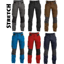 DASSY Helix Arbeitshose mit Stretch lehmbraun/anthrazitgrau