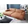 KAWOLA Big Sofa Madeline Stoff cognac