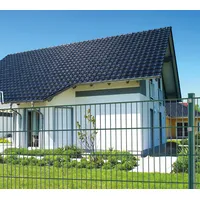 PEDDY SHIELD Einstabmattenzaun, 125 cm hoch, 5 Matten für 10 m Zaun, mit 6 Pfosten