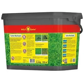 WOLF-Garten Rasensamen LR 120 Turbo-Nachsaat 2,4kg (für bis zu 120m2, Reparatur,schnellkeimend