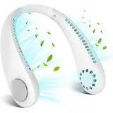 Shining House - Tragbarer Usb-nackenventilator, Mini-nackenventilator Ohne Flügel, 360°-luftstrom, Persönlicher Nackenkühler Mit 3 Geschwindigkeiten, Wiederaufladbar Über Usb, Ventilator Für Zuhause, Bü
