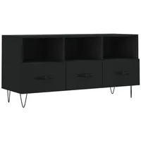 Furnicato TV-Schrank Schwarz 102x36x50 cm Holzwerkstoff