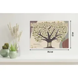 RNK Schmuck-Ahnentafel A2 Illustrierter Baum 2813 für 5 Generationen