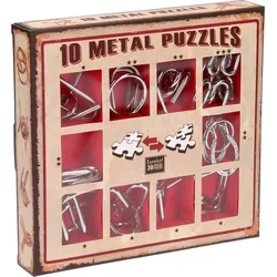 Eureka! Metal Puzzle set 10 Metal Puzzles Set Red (only available in display 52473355)