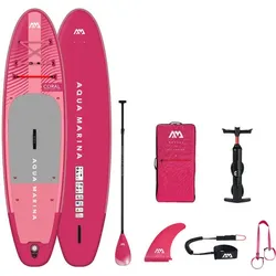 PADDEL GONFLABLE AQUA MARINA KORALLE 10.2 HIMBEERE rosa|korallenrosa|WEISS 310 cm