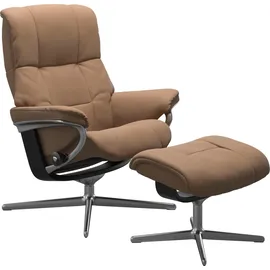 Stressless Mayfair mit Cross Base Leder 83 x 102 x 74 cm latte batick