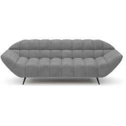 Sofa Gappa Stoff Grau 3-Sitzer