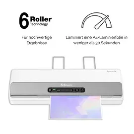 Fellowes A3 Laminiergerät bis DIN A3 + 100 Laminierfolien, DIN A4, 80 micron, glänzend