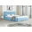 Kinderbett DETROIT 140 Textil blau