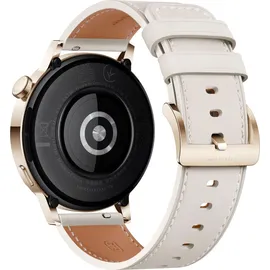 Huawei Watch GT 3 Elegant 42 mm light gold white leather