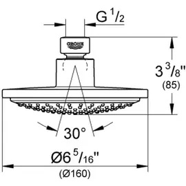 Grohe Euphoria Cosmopolitan Ø 160 mm chrom (28233000)
