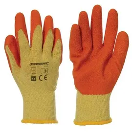 Silverline 12 Paar Latex-bauarbeiterhandschuhe Größe 9 L En 388
