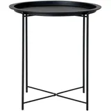 House Nordic Beistelltisch Bastia, (DH 47x50 cm, rund, Schwarz,