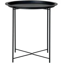 House Nordic Beistelltisch Bastia, (DH 47x50 cm, rund, Schwarz,