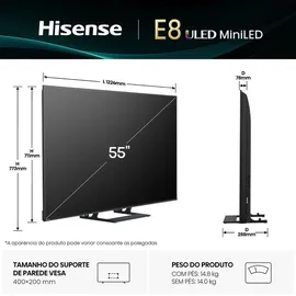 Hisense 55E8Q 55 Zoll ULED MiniLED 4K Smart TV 