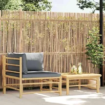 vidaXL Garten-Lounge-Set 2-tlg. braun/dunkelgrau