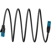 goobay Ultraflexibles CAT 6A Patchkabel S/FTP Schwarz, 79416