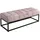 FineBuy Sitzbank Polsterbank Samt Rosa 108 x 40 x 40 cm