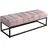 FineBuy Sitzbank Polsterbank Samt Rosa 108 x 40 x 40 cm