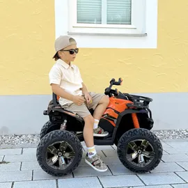 Homcom Elektroquad Kinder Quad 12V orange (1-tlg)