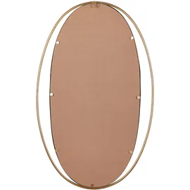 Beliani Wandspiegel Besson 55 cm 90 cm Metall Gold