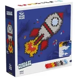 PLUS-PLUS 9603930 500 Kreativ Bausteine Puzzle Rakete