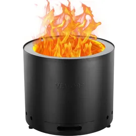 Vevor Feuerstellenofen Ø 49,3 cm Schwarz