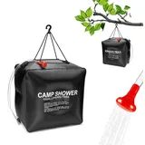 Sunshine smile Solardusche Tasche,40L Solar-Duschtasche,Campingdusche Solardusche Tasche,Outdoor Warmwasser Duschsack,Dusche Tasche,Solar Heizung Dusche Tasche,Campingdusche Solar,Solardusche Camping