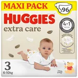 Huggies Extra Care Größe 3 (4-9 kg), Packung mit 96 Stück