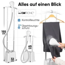 Clatronic Stand-Dampfglätter TDC 3809 weiß