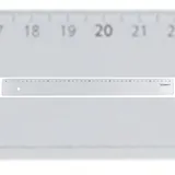 Q-Connect Lineal 40cm Kunststoff transp. im Etui,