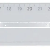 Q-Connect Lineal 40cm Kunststoff transp. im Etui,