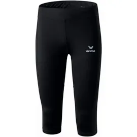 Erima Performance 3/4 Laufhose Damen schwarz 34